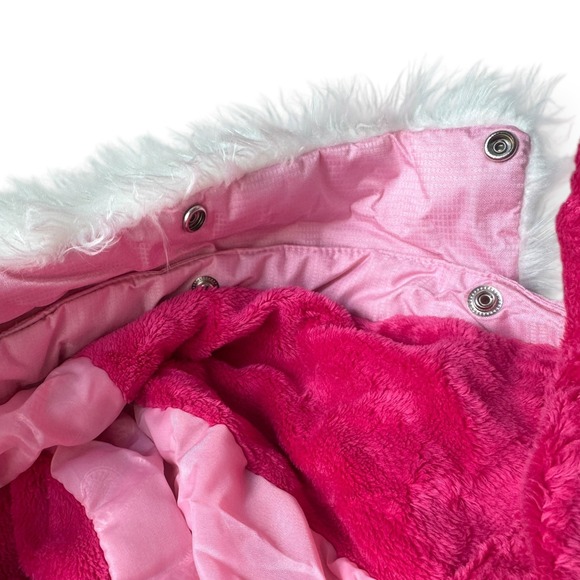 Weatherproof Pink Fleece Lined Hooded Ski Jacket Size 4T - Picture 6 of 9